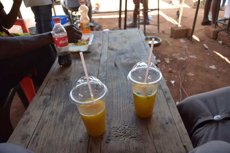 Fruit juice or soft drink? Your choice