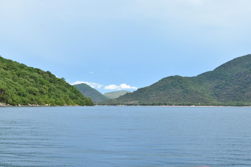 View of Chembe Village beach