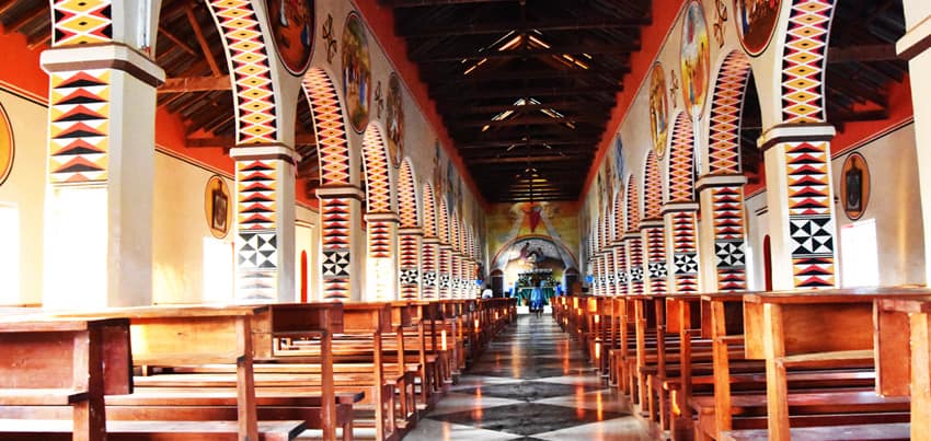 fresco paintings in Bembeke Catholic Cathedral in Dedza